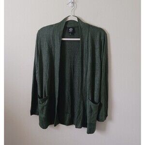Bobeau Petite Cardigan Sweater Pockets Open Front‎ Stitch Fix Green PS